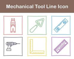 mecánico herramienta vector icono conjunto