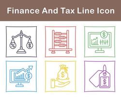 Finance And Tax Vector Icon Set