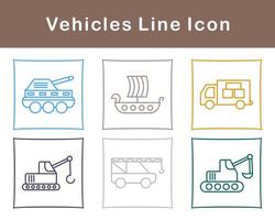 Vehicles Vector Icon Set