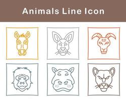 animales vector icono conjunto