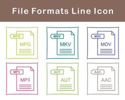 archivo formatos vector icono conjunto