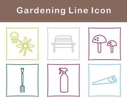 jardinería vector icono conjunto