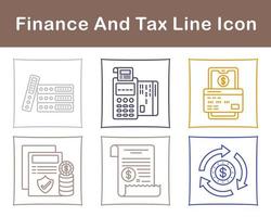 Finance And Tax Vector Icon Set