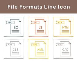 archivo formatos vector icono conjunto