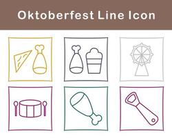 Oktoberfest vector icono conjunto