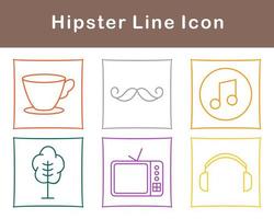 Hipster Vector Icon Set