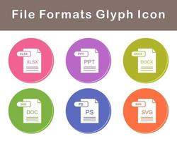 File Formats Vector Icon Set