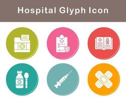 hospital vector icono conjunto