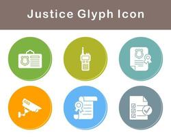 Justice Vector Icon Set