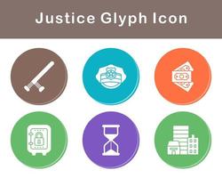 Justice Vector Icon Set