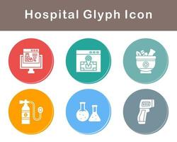 hospital vector icono conjunto