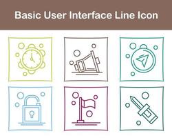 Basic User Interface Vector Icon Set