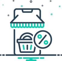 mix icon for bargain vector