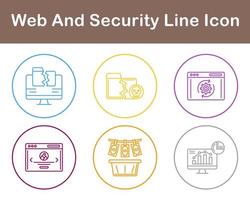 Web And Security Vector Icon Set