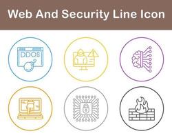 Web And Security Vector Icon Set