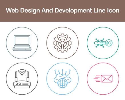 Web Design And Development Vector Icon Set