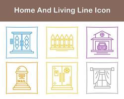 Home And Living Vector Icon Set