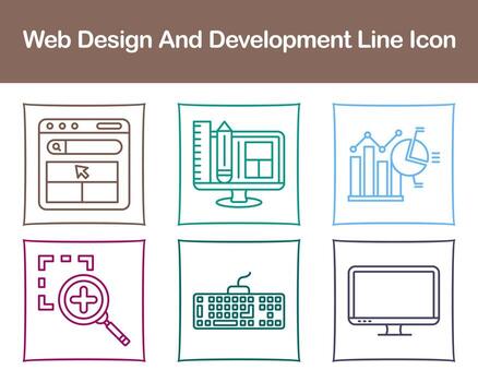 Web Design And Development Vector Icon Set