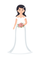 Bride wedding cartoon illustration png