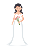 Bride wedding cartoon illustration png