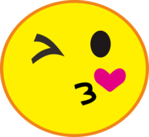 emoji Beso amor pegatina png símbolo emoticon