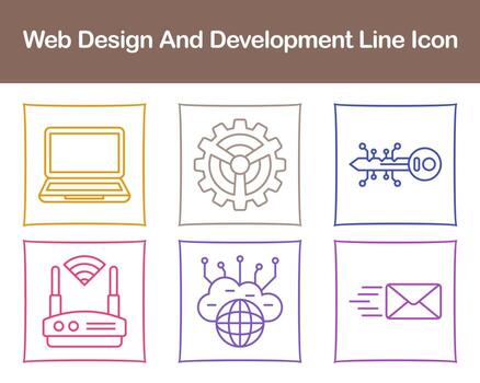Web Design And Development Vector Icon Set