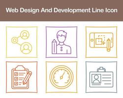 Web Design And Development Vector Icon Set