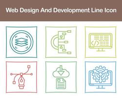 Web Design And Development Vector Icon Set