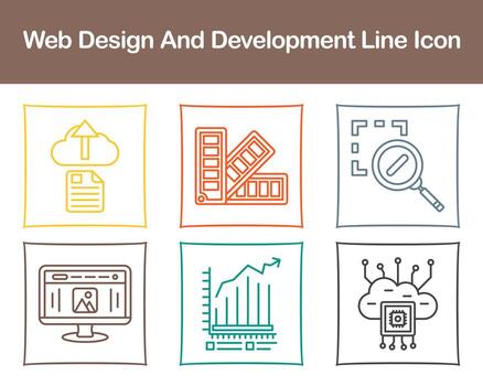 Web Design And Development Vector Icon Set