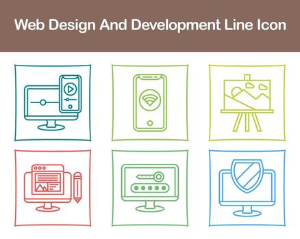 Web Design And Development Vector Icon Set