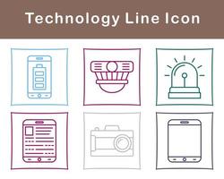 tecnología vector icono conjunto