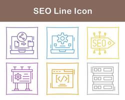 seo vector icono conjunto