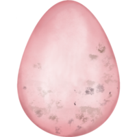 Watercolor pink easter egg. png