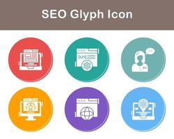 seo vector icono conjunto