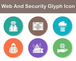 Web And Security Vector Icon Set