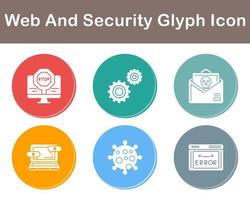 Web And Security Vector Icon Set