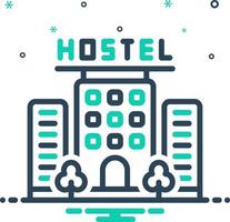 mix icon for hostel vector