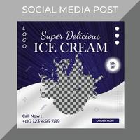 Creative Modern Square Social Media Food Post marketing social media post or web banner template design with abstract background, logo and icon. vector