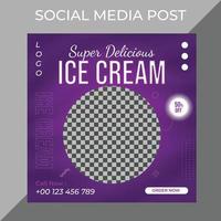 Creative Modern Square Social Media Food Post marketing social media post or web banner template design with abstract background, logo and icon. vector
