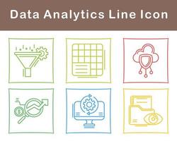 Data Analytics Vector Icon Set