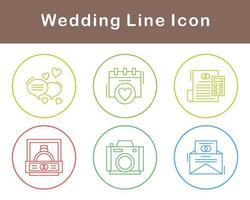 Boda vector icono conjunto