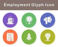 Employment Vector Icon Set