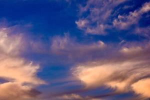 Colourful sky at sunset photo