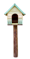 Vintage bird house isolated png