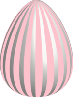 Color Easter egg with pattern. Realistic celebration symbol png