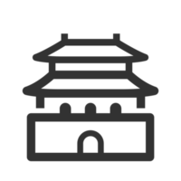 China templo icono png