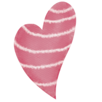 amore e cuore acquerello disegnato a mano png