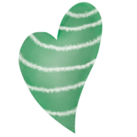 amor y corazón acuarela dibujado a mano png