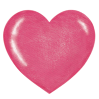kärlek och hjärta vattenfärg ritad för hand png