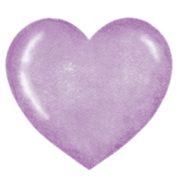 Love and Heart watercolor handdrawn png